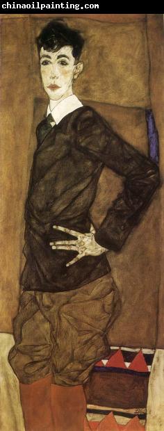 Egon Schiele Portrait of Erich Lederer