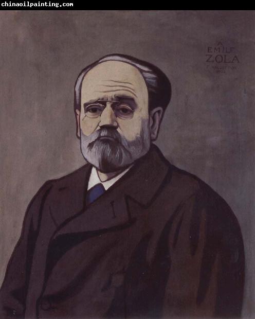 Felix Vallotton Portrait decoratif of Emile Zola