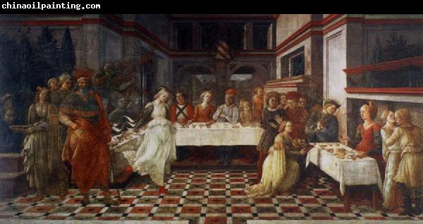 Fra Filippo Lippi scenes out of life Johannes of the Taufer the guest meal of the here ode