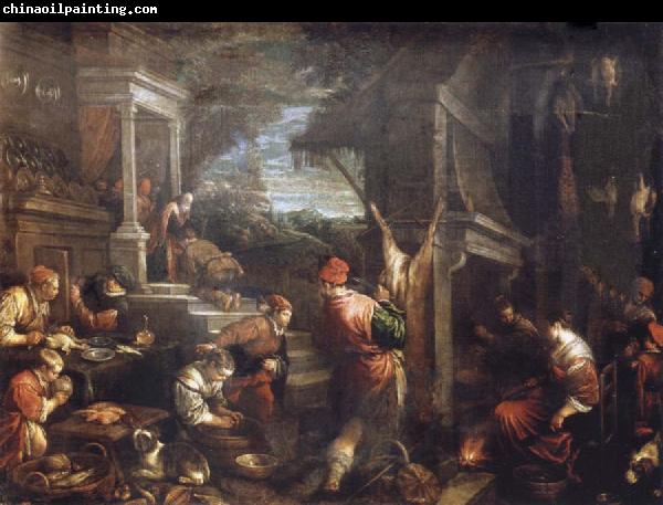 Francesco Bassano the younger The homecoming de lost of son into the father house