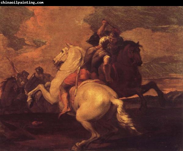 Francesco Simonini Two battle ends horseman