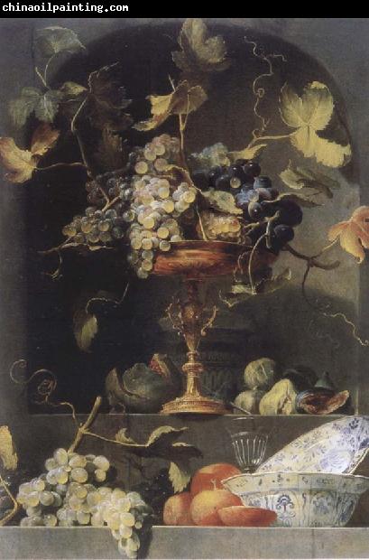 Frans Snyders Style life with fruits in a niche