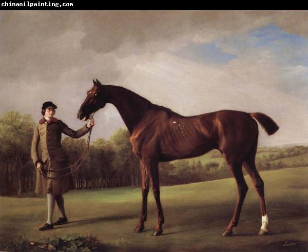 George Stubbs Lustre hero by a Groom