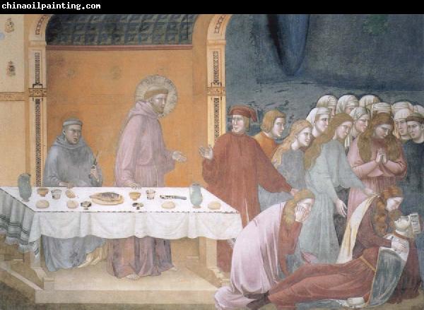 Giotto The death of the knight of Celano