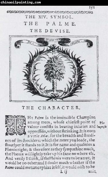 Henry Hawkins The palm as an emblem of Chastity