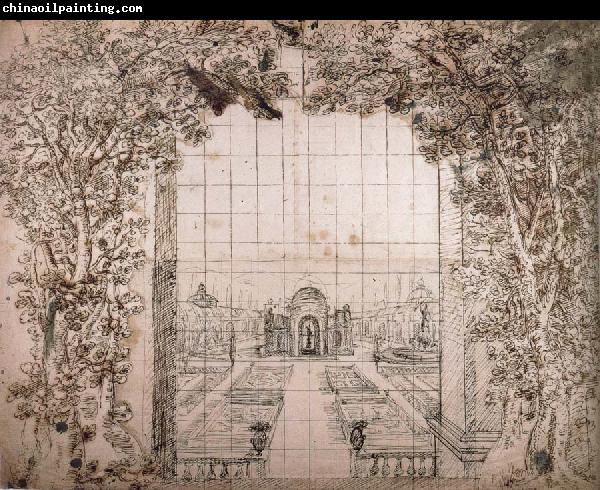 Inigo Jones Design for the climax of Coelum Britannicum