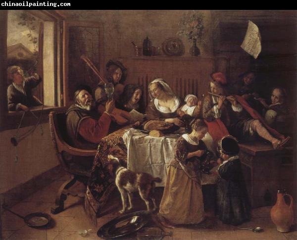 Jan Steen The cheerful family