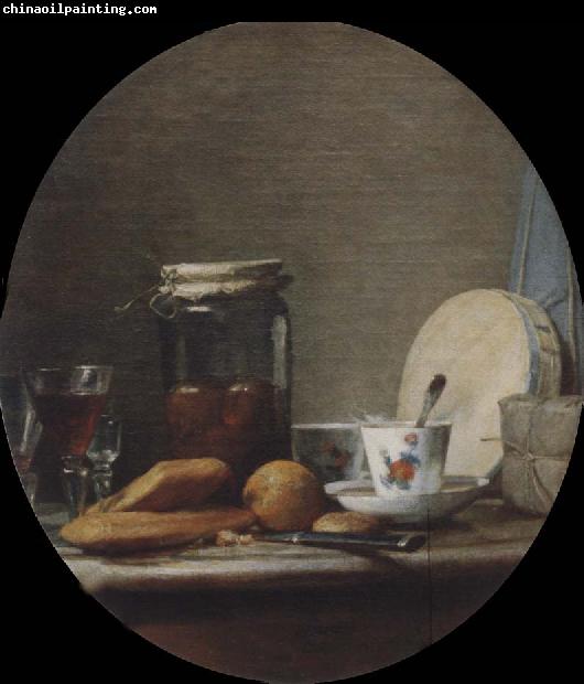 Jean Baptiste Simeon Chardin The pot with apricots