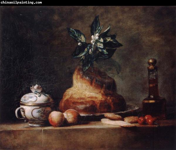 Jean Baptiste Simeon Chardin Style life with Brioche