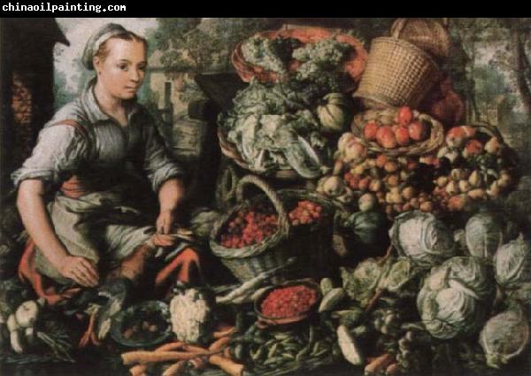 Joachim Beuckelaer Museum national market woman with fruits, Gemuse and Geflugel