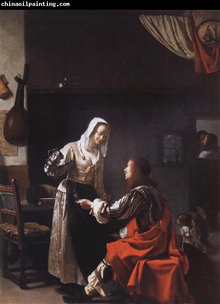 MIERIS, Frans van, the Elder Tavern scene