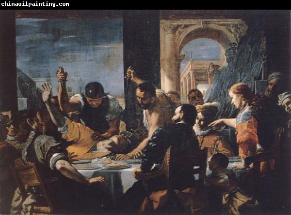 Mattia Preti The guest meal Abschaloms