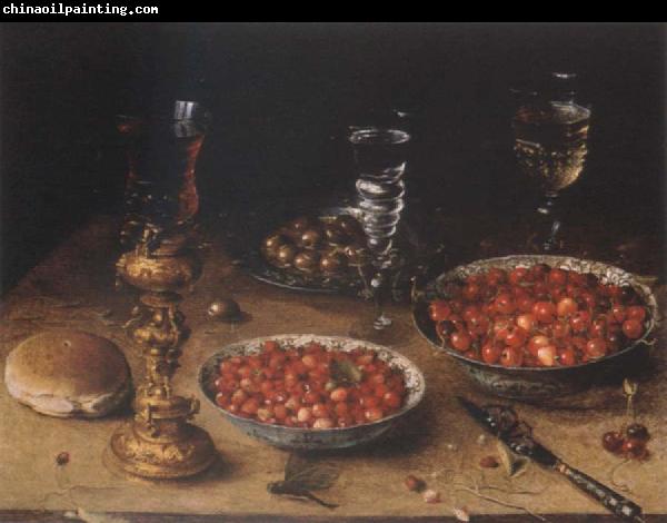 Osias Beert Museum national style life with cherries and strawberries in Chinese china shot els