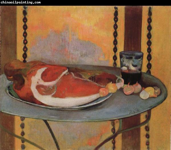 Paul Gauguin Style life with ham