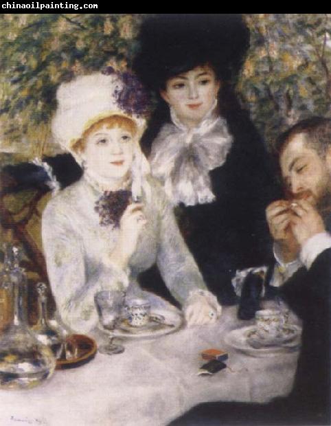 Pierre-Auguste Renoir At the end of the Fruhstucks