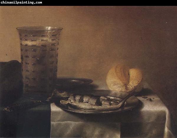 Pieter Claesz Style life with herring