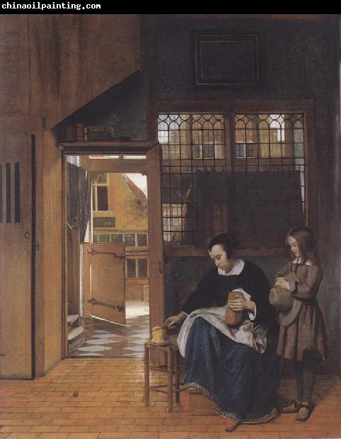 Pieter de Hooch The sandwich fur the school