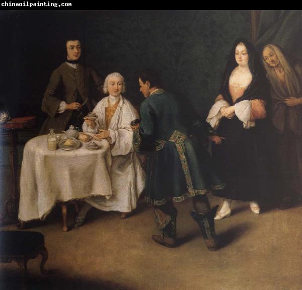 Pietro Longhi The visit in the lord