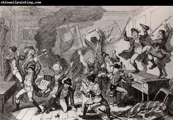 Thomas Pakenham Rebels dancing the Carmagnolle in a captured house by cruikshank