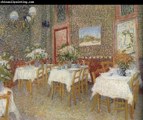 Vincent Van Gogh Interieur of a restaurant