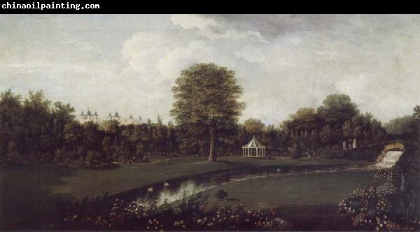 William Tomkins The Elysian Fields at Audley End,Essex,from the Tea House Bridge