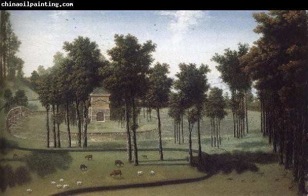 unknow artist View to William Kent-s temple on the island