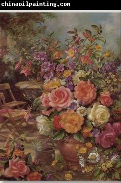 unknow artist Floral, beautiful classical still life of flowers.081