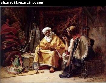 unknow artist Arab or Arabic people and life. Orientalism oil paintings 211