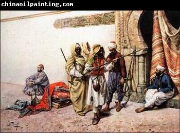 unknow artist Arab or Arabic people and life. Orientalism oil paintings  307