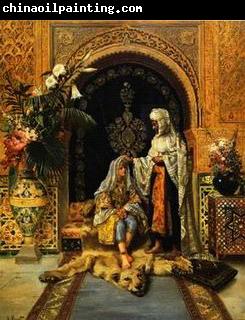 unknow artist Arab or Arabic people and life. Orientalism oil paintings  235