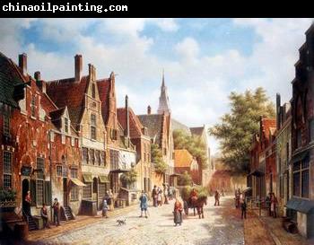 unknow artist European city landscape, street landsacpe, construction, frontstore, building and architecture. 177