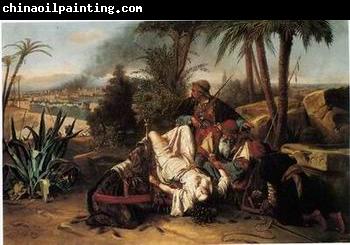 unknow artist Arab or Arabic people and life. Orientalism oil paintings 95