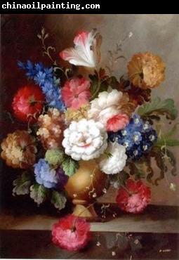 unknow artist Floral, beautiful classical still life of flowers.091