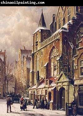 unknow artist European city landscape, street landsacpe, construction, frontstore, building and architecture. 242