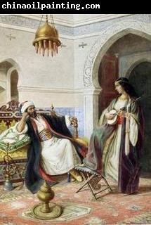 unknow artist Arab or Arabic people and life. Orientalism oil paintings 127