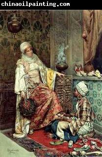 unknow artist Arab or Arabic people and life. Orientalism oil paintings 193