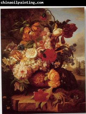 unknow artist Floral, beautiful classical still life of flowers.104