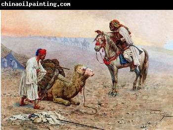 unknow artist Arab or Arabic people and life. Orientalism oil paintings  402