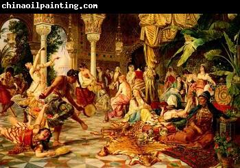 unknow artist Arab or Arabic people and life. Orientalism oil paintings  509