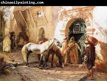 unknow artist Arab or Arabic people and life. Orientalism oil paintings  330