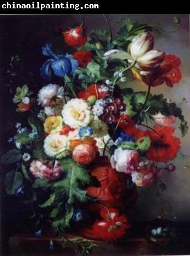 unknow artist Floral, beautiful classical still life of flowers.052