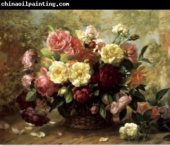 unknow artist Floral, beautiful classical still life of flowers.085