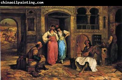 unknow artist Arab or Arabic people and life. Orientalism oil paintings 597