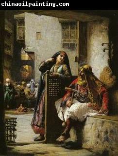 unknow artist Arab or Arabic people and life. Orientalism oil paintings  343