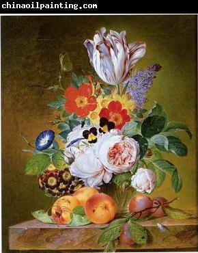 unknow artist Floral, beautiful classical still life of flowers.041