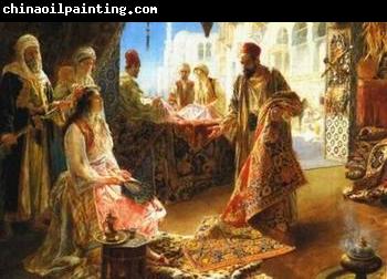 unknow artist Arab or Arabic people and life. Orientalism oil paintings  260