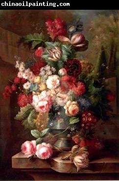 unknow artist Floral, beautiful classical still life of flowers.066