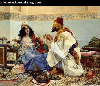 unknow artist Arab or Arabic people and life. Orientalism oil paintings 198