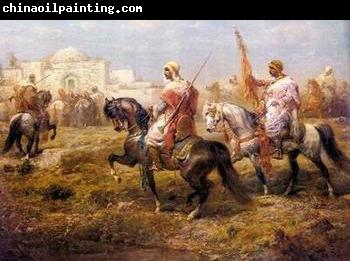 unknow artist Arab or Arabic people and life. Orientalism oil paintings  353