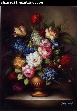 unknow artist Floral, beautiful classical still life of flowers.060